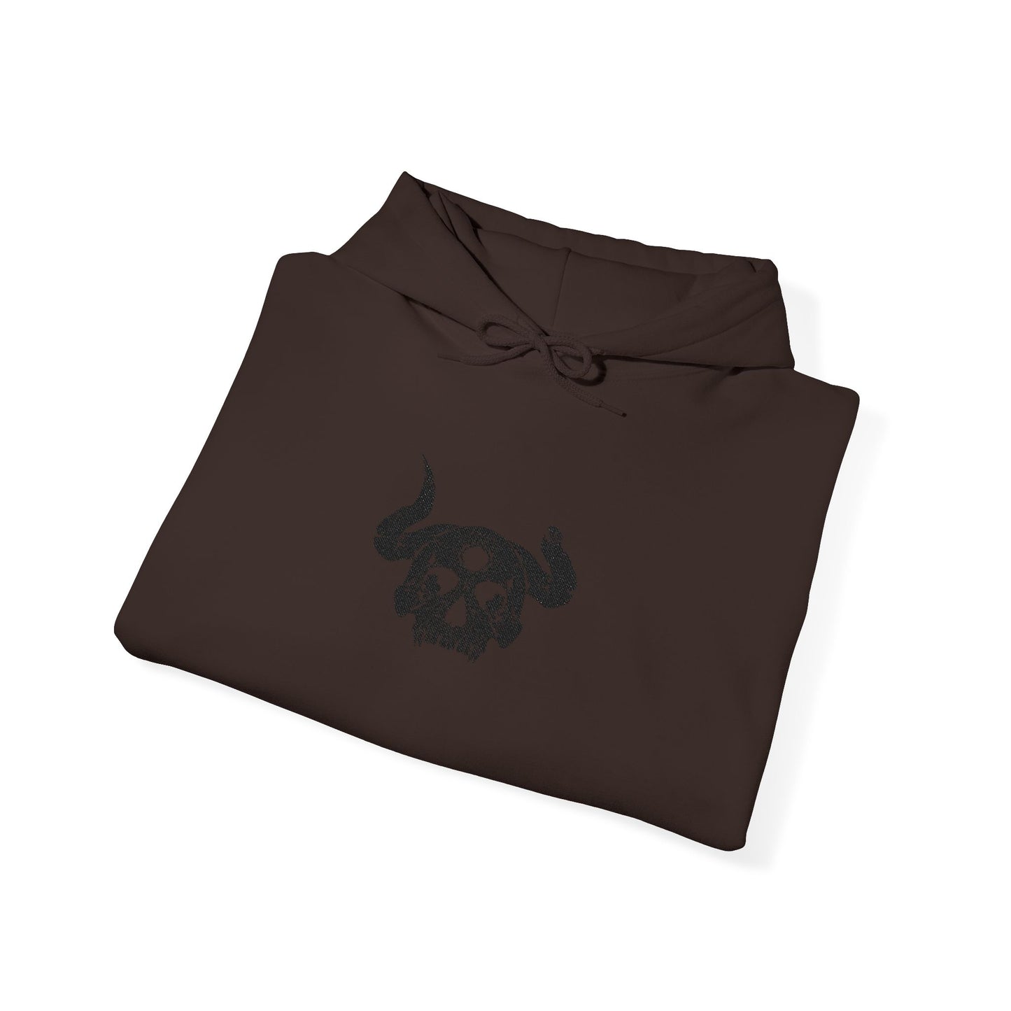 Demon Skull Embroidery Hoodie