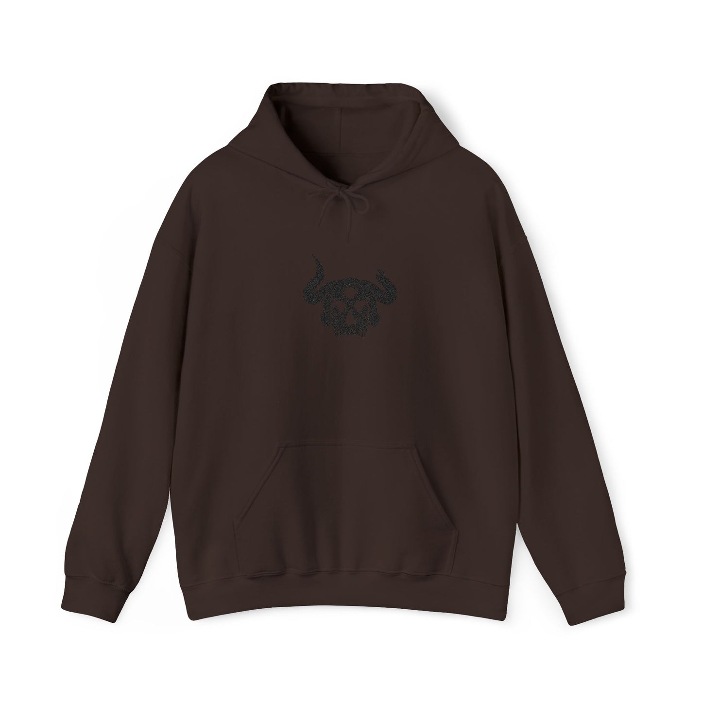 Demon Skull Embroidery Hoodie