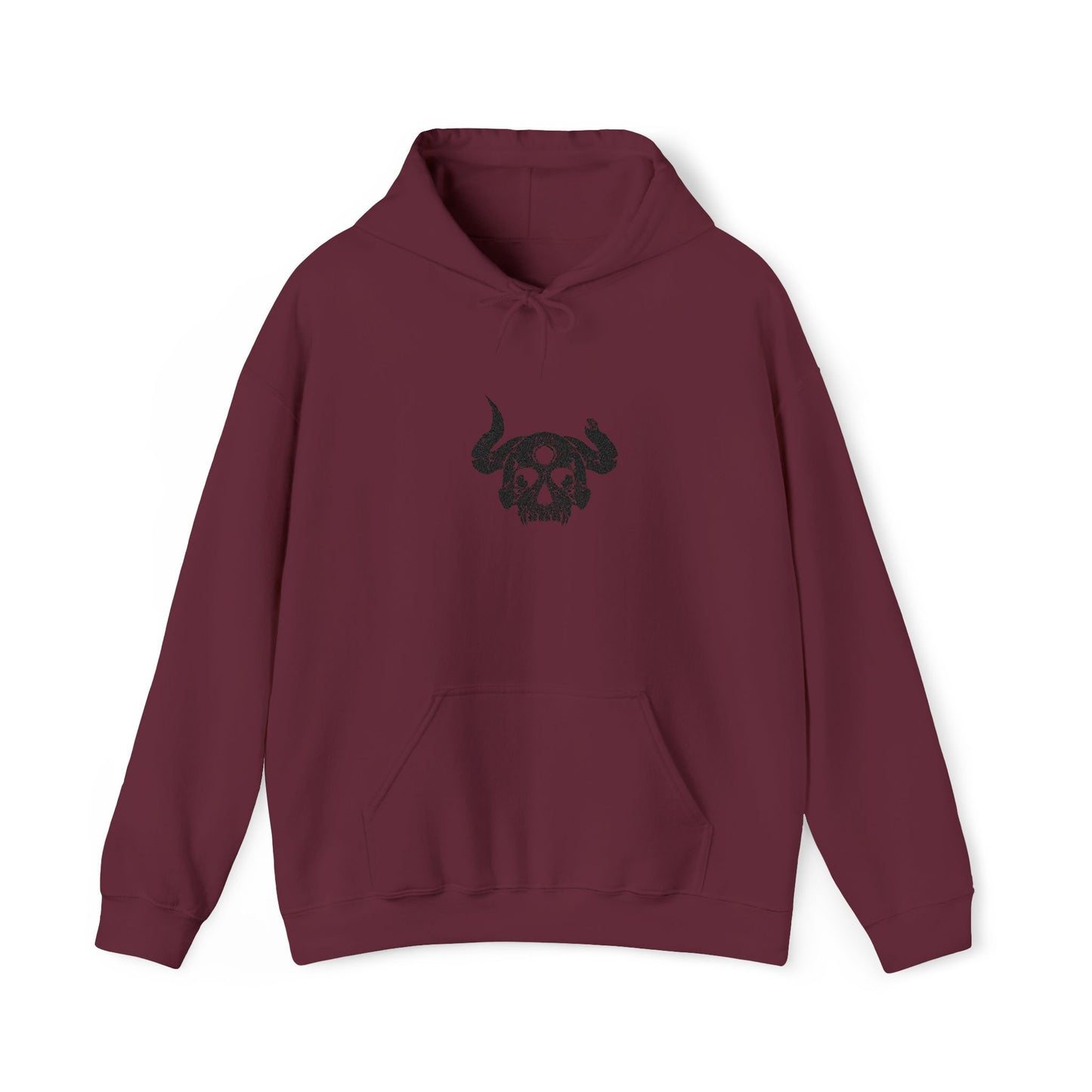 Demon Skull Embroidery Hoodie