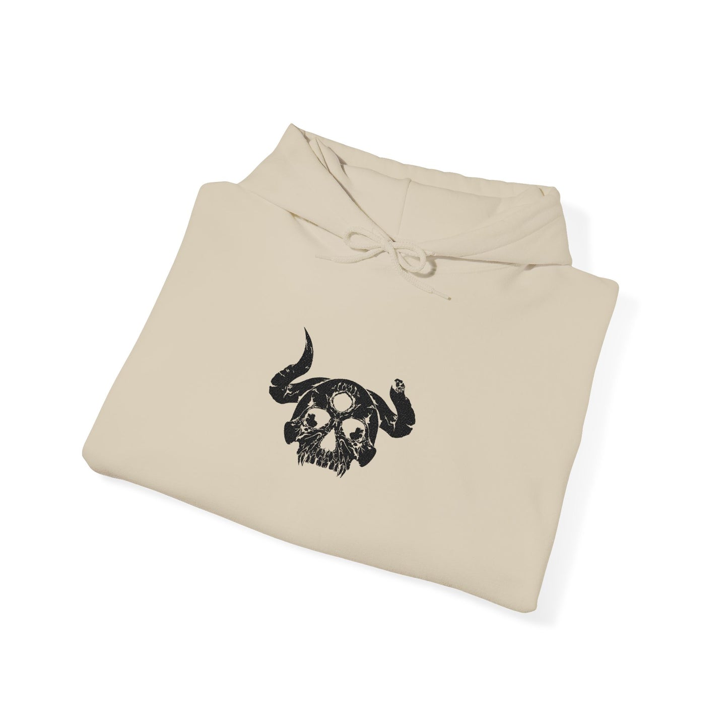 Demon Skull Embroidery Hoodie