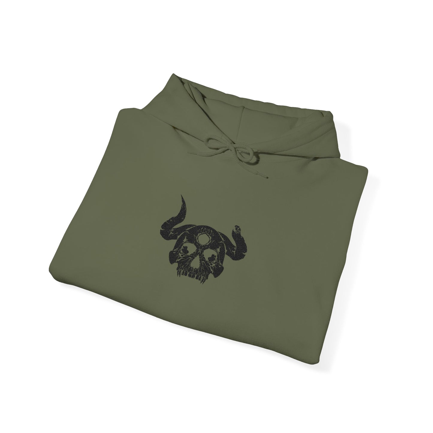 Demon Skull Embroidery Hoodie