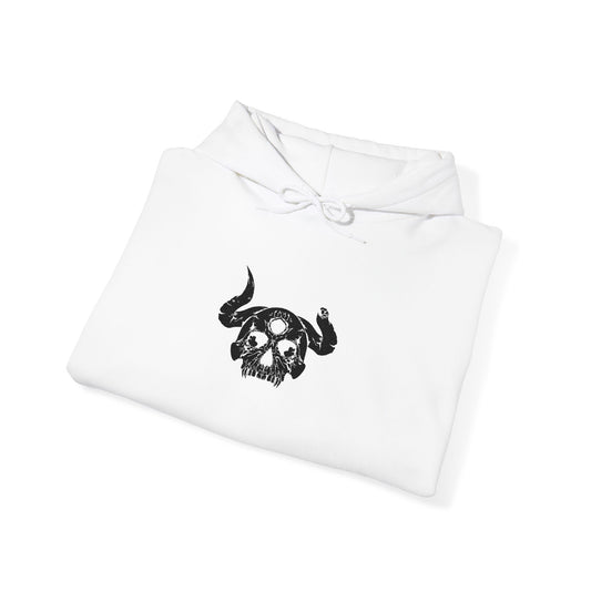 Demon Skull Embroidery Hoodie
