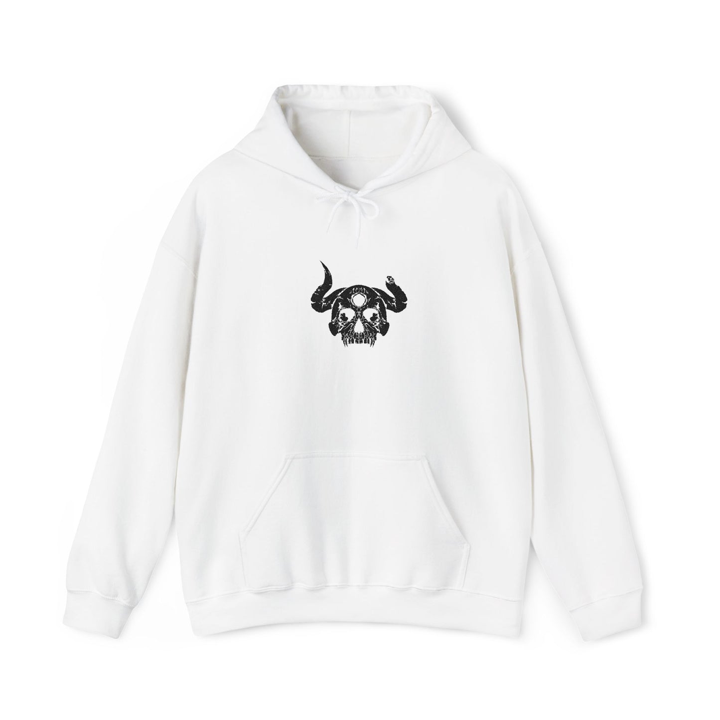 Demon Skull Embroidery Hoodie